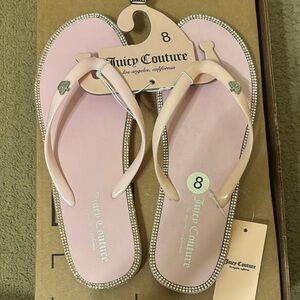 Juicy Couture Light Pink Rhinestone Sandals